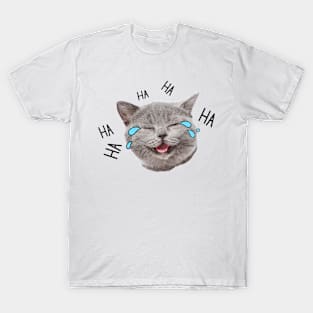 vintage-cat-ha ha ha T-Shirt